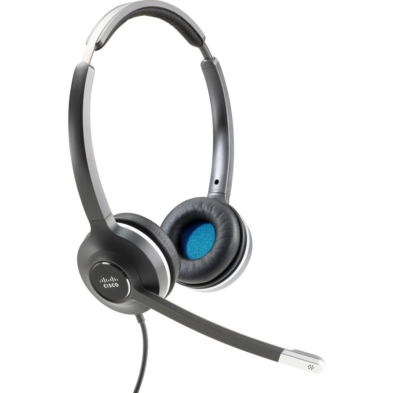 Cisco CP-HS-W-532-USBC Stereo Wired Headset with USB-A Adapter Boom Mic