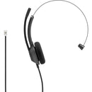 Cisco HS-W-321-C-RJ9 Mono Wired Single Ear Headset RJ9 Noise Can Boom Mic Black