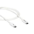 StarTech TBLT3MM1MW 3.3Ft Thunderbolt 3 Cable 4K 100W PD USB-C DP Cable White