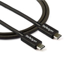 StarTech TBLT34MM80CM 2.6Ft Thunderbolt 3 Cable 4K 5K 100W PD USB-C DP Cable BLK