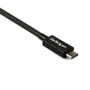 StarTech TBLT34MM80CM 2.6Ft Thunderbolt 3 Cable 4K 5K 100W PD USB-C DP Cable BLK