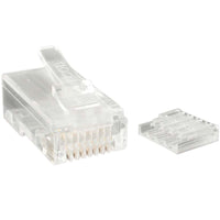 StarTech CRJ45C6STR50 50Pk CAT6 Modular Ethernet RJ45 Clear Plugs -Stranded Wire