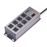 StarTech 8N515S12-POWER-STRIP 8-Port Indl Power 125V Surge Protection 12Ft Cord