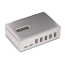 StarTech 10G5A2CS-USB-C-HUB 3Ft 7-Port USB-C Hub 65W PDelivery w Power Adapter