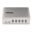 StarTech 10G5A2CS-USB-C-HUB 3Ft 7-Port USB-C Hub 65W PDelivery w Power Adapter