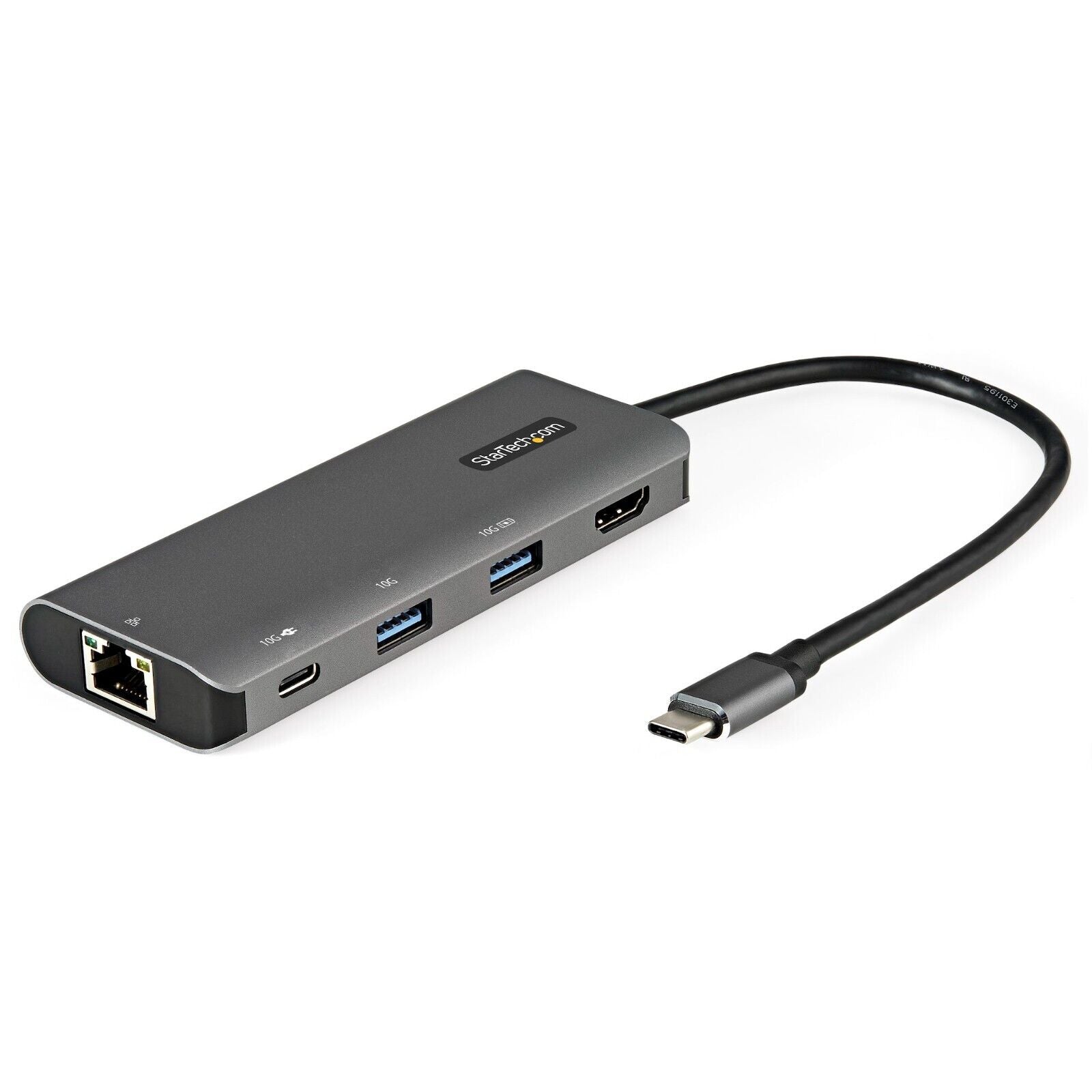 StarTech DKT31CHPDL USB C Multiport HDMI GbE RJ45 USB-A 100W PDelivery Gray