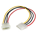 StarTech LP4POWEXT12 12In LP4 to LP4 Power Supply Extension Molex Cable M/F