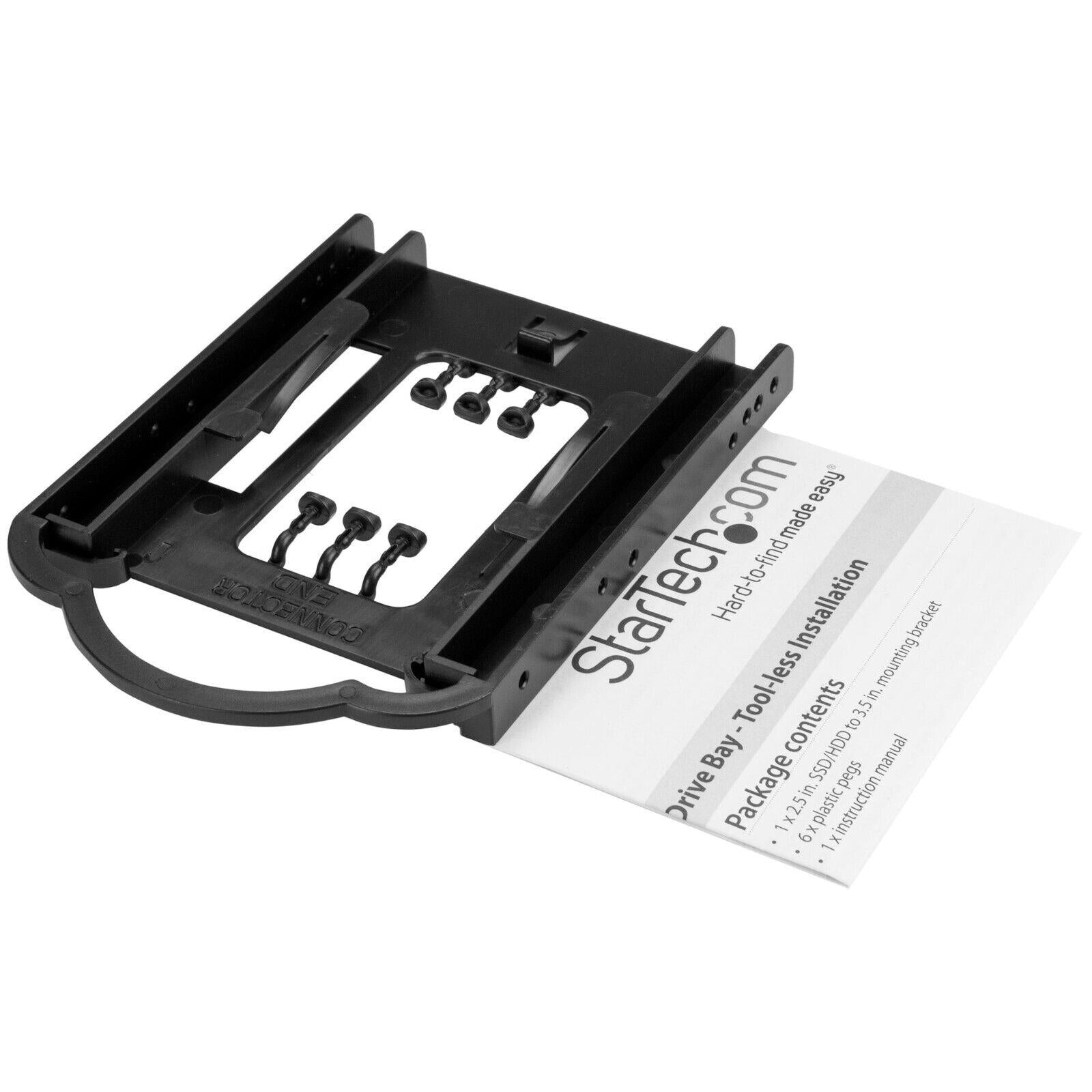 StarTech BRACKET125PT Single 2.5 SSD HDD Mounting Bracket to 3.5" Drive Bay