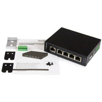 StarTech IES51000 5 Port Unmanaged Industrial Giga Ethernet Switch DIN Rail Wall