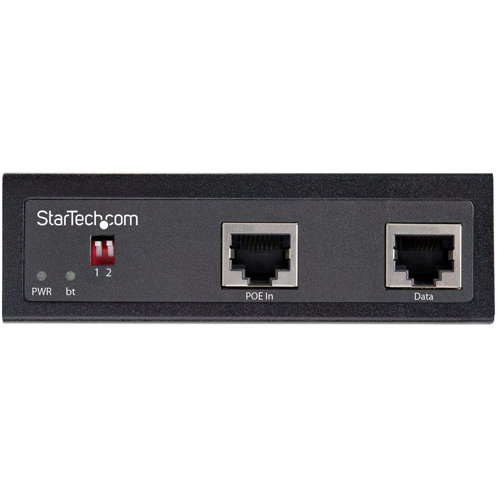 StarTech PoESLT1G48V Industrial Gbe PoE+++ Splitter 90W 12-48V DC Adapter Black