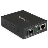 StarTech MCM1110SFP Gigabit Ethernet RJ45 Fiber Media Converter w Open SFP TAA