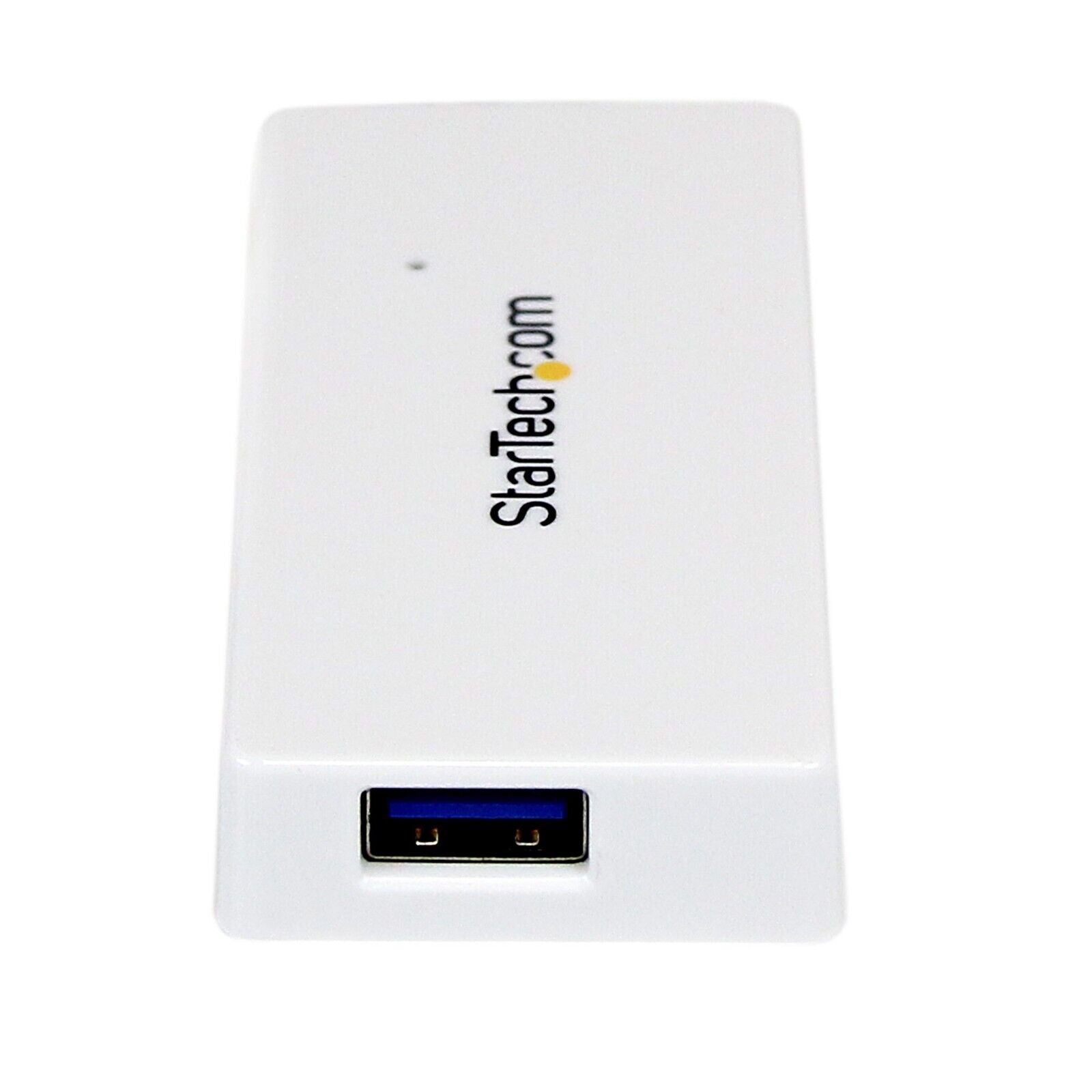 StarTech ST4300MINU3W 4 Port USB 3.0 SuperSpeed Mini Hub Compact Portable White