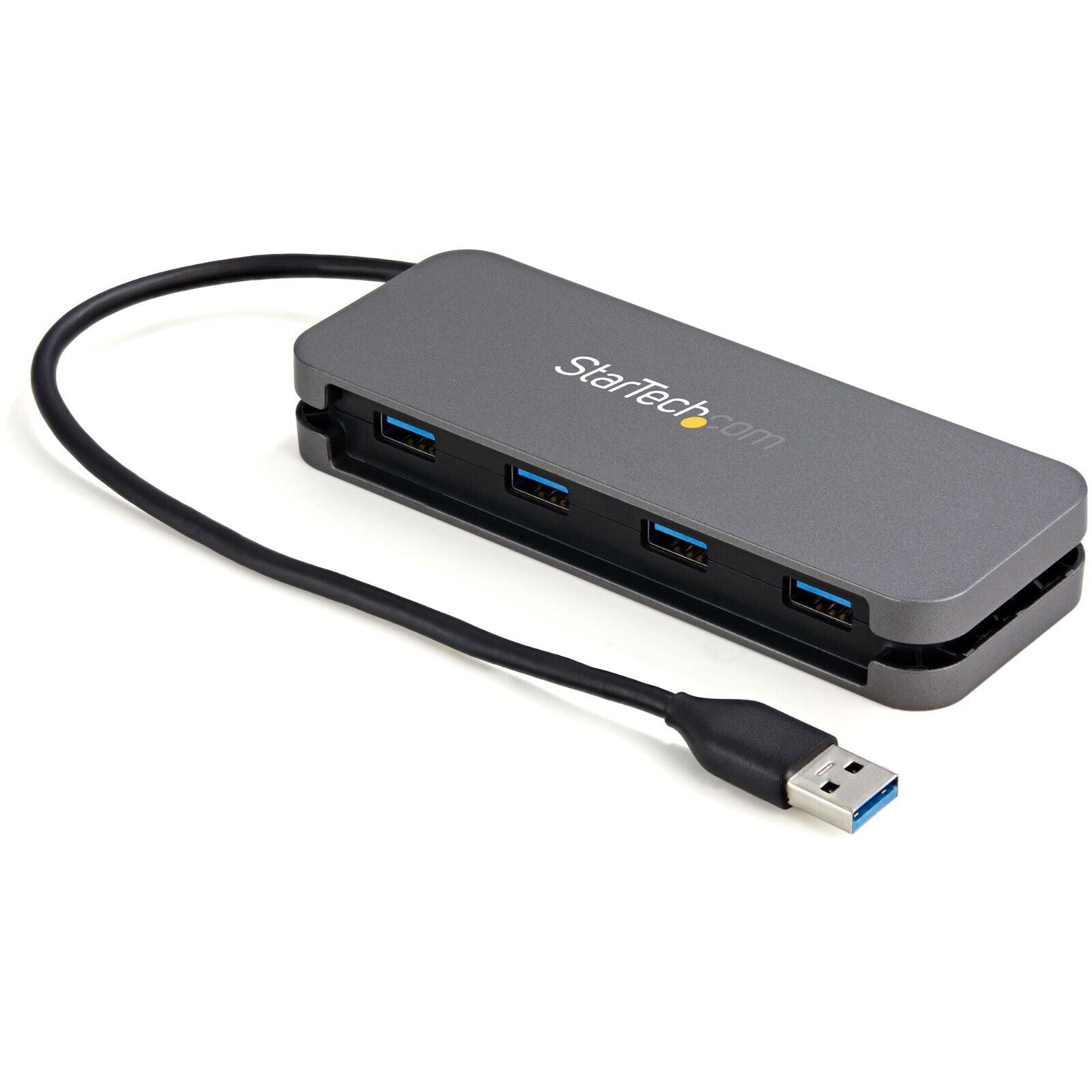 StarTech HB30AM4AB 10" Cord 4 Port USB 3.0 Mini Hub w 4x USB-A SuperSpeed Gray