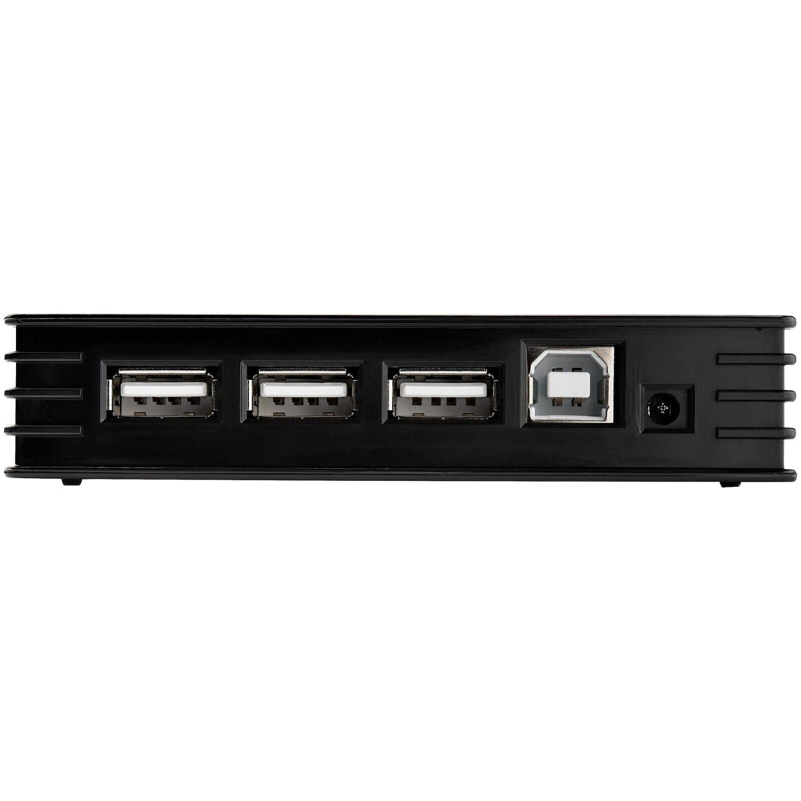 StarTech ST7202USB 7 Port USB-B to 4 USB-A 2.0 Mini Dock Hub w Power Adapter BLK