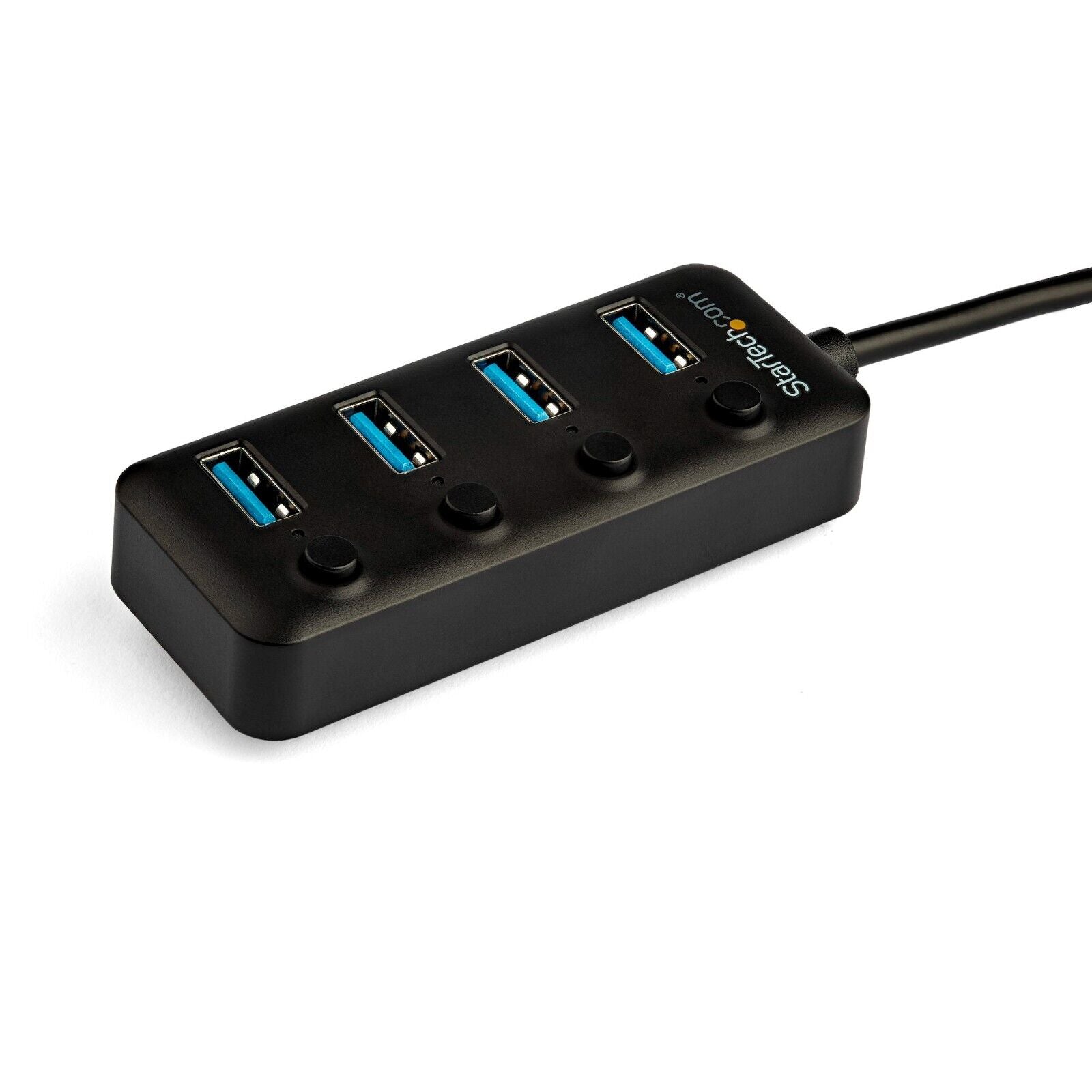 StarTech HB30C4AIB 4 Port USB-C to 4x USB-A Hub w Individual On/Off Switch Black