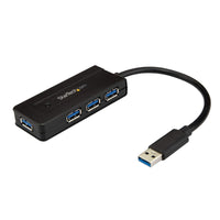 StarTech ST4300MINI 4 Port USB-A 3.0 SuperSpeed Mini Hub w Power Adapter