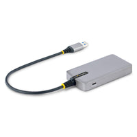 StarTech 5G3AGBB-USB-A-HUB 3-Port USB-A GbE RJ45 BusPowered w 12" Cable Gray