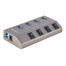 StarTech 5G4AIBS-USB-HUB-NA 4-Port Powered USB-C Expansion On/Off Hub w Power