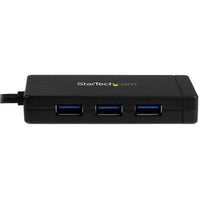 StarTech HB30C3A1GE 3 Port USB C Hub w GbE Ethernet 3x USB-A w Power Adapter BLK