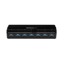 StarTech ST7300USB3B 7 Port USB Hub 1 USB-B to 7 USB-A Black Compact Case