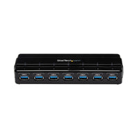 StarTech ST7300USB3B 7 Port USB Hub 1 USB-B to 7 USB-A Black Compact Case