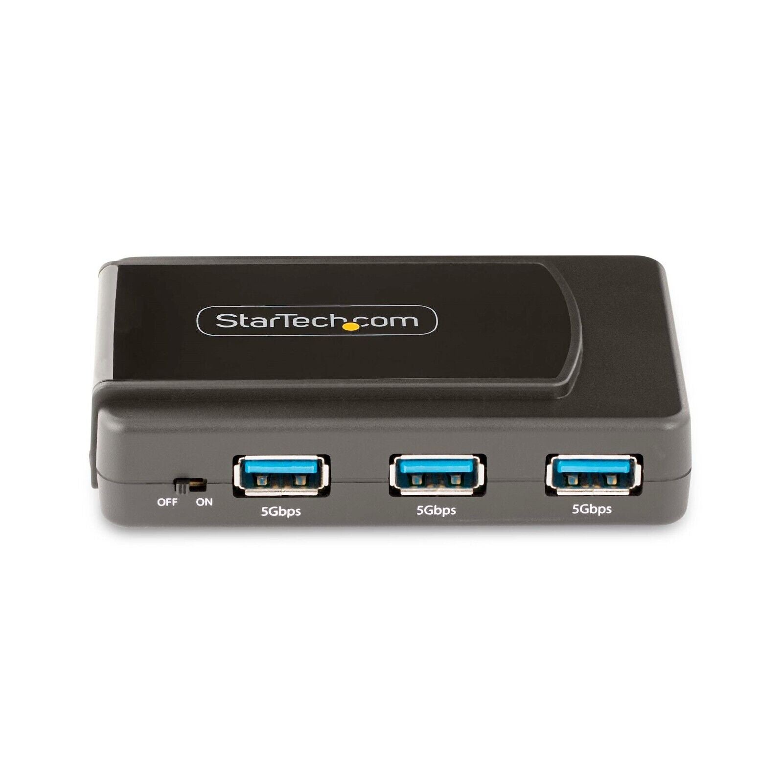 StarTech 5G7AS-USB-A-HUB 7-Port USB-A to 7 USB-A Compact Hub w Power Adapter BLK