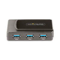 StarTech 5G7AS-USB-A-HUB 7-Port USB-A to 7 USB-A Compact Hub w Power Adapter BLK