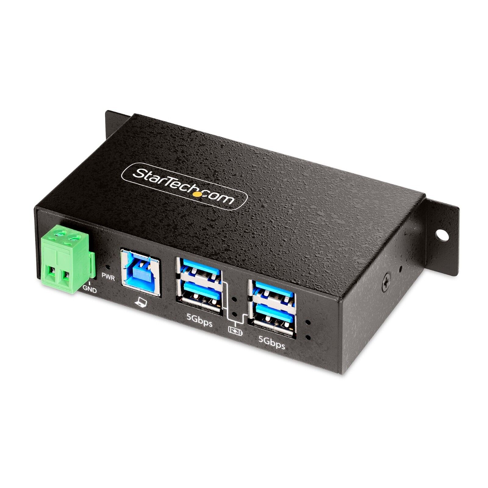 StarTech 5G4AINDRM-USB-A-HUB 4-Port Managed Industriat USB-A Hub Wall Din Rail