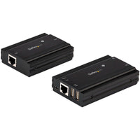 StarTech USB2004EXT100 4 Port USB Extender Hub over CAT5e/CAT6 RJ45 4xUSB-A BLK