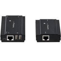 StarTech USB2004EXT100 4 Port USB Extender Hub over CAT5e/CAT6 RJ45 4xUSB-A BLK