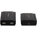 StarTech USB2004EXT100 4 Port USB Extender Hub over CAT5e/CAT6 RJ45 4xUSB-A BLK
