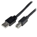 StarTech USB2HAB65AC 65Ft USB 2.0 A to B Active M/M Printer Scanner Cable Black