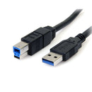 StarTech USB3SAB6BK 6Ft USB 3.2 Gen 1 A to B M/M Cable SuperSpeed Black