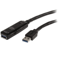 StarTech USB3AAEXT5M 16Ft USB 3.0 Active Extension Cable Male to Female Black