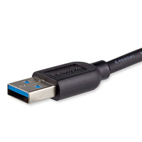 StarTech USB3AUB15CMS 6In USB A 3.0 to Micro B M/M Cable Slim SuperSpeed Black