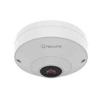 Hanwha QNF-9010 Q-Series 12MP Fisheye Camera, 1.08mm Fixed Lens, White