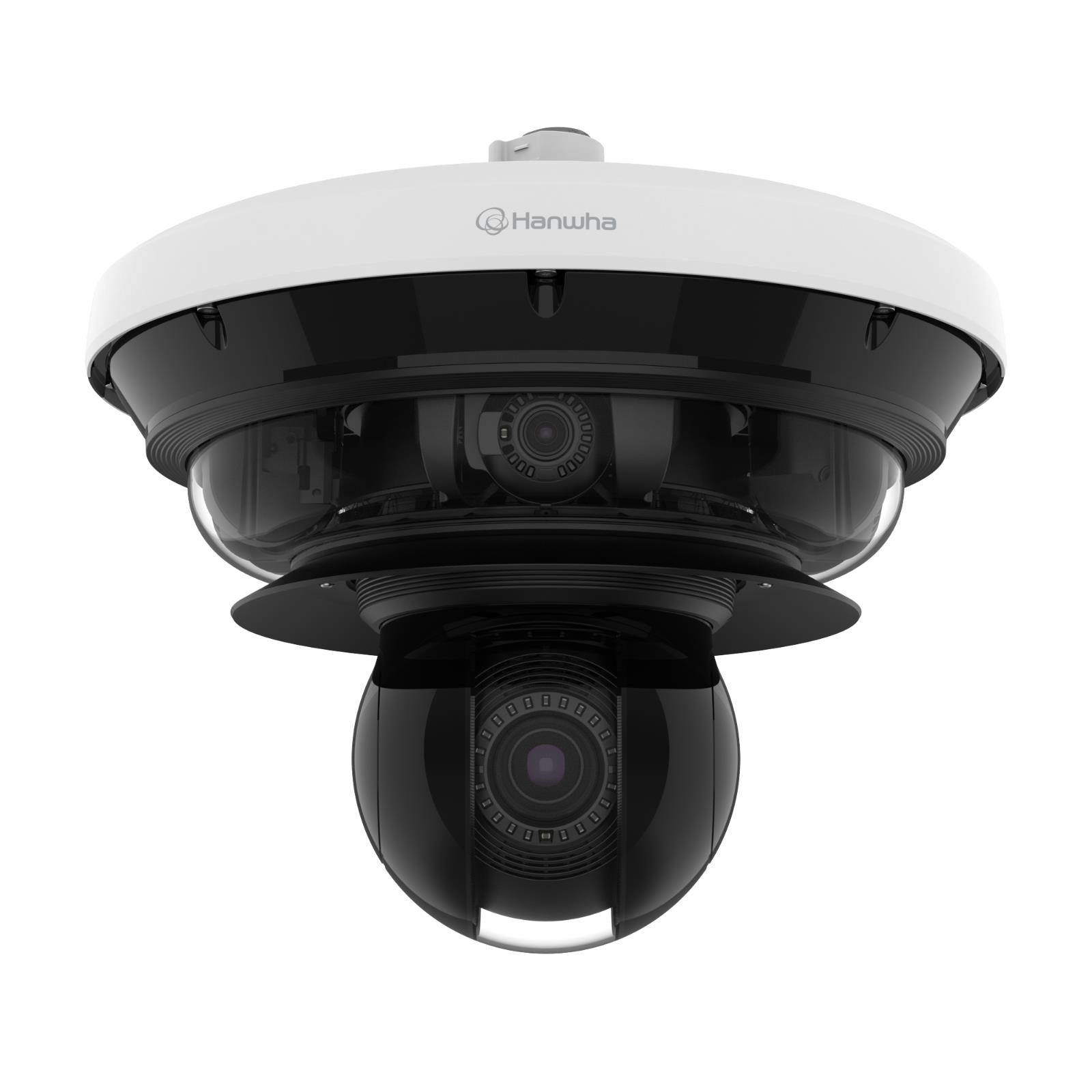 Hanwha PNM-C34404RQPZ 2MP 4-Channel Outdoor IP Dome Camera with 3.3-5.7mm Lens