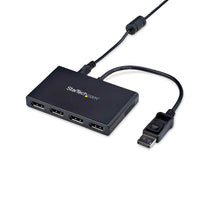 StarTech MSTDP124DP 4 Port DisplayPort DP to DP Splitter Monitor Adapter w Power