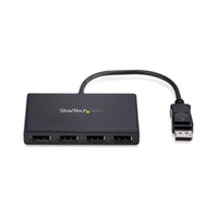 StarTech MSTDP124DP 4 Port DisplayPort DP to DP Splitter Monitor Adapter w Power