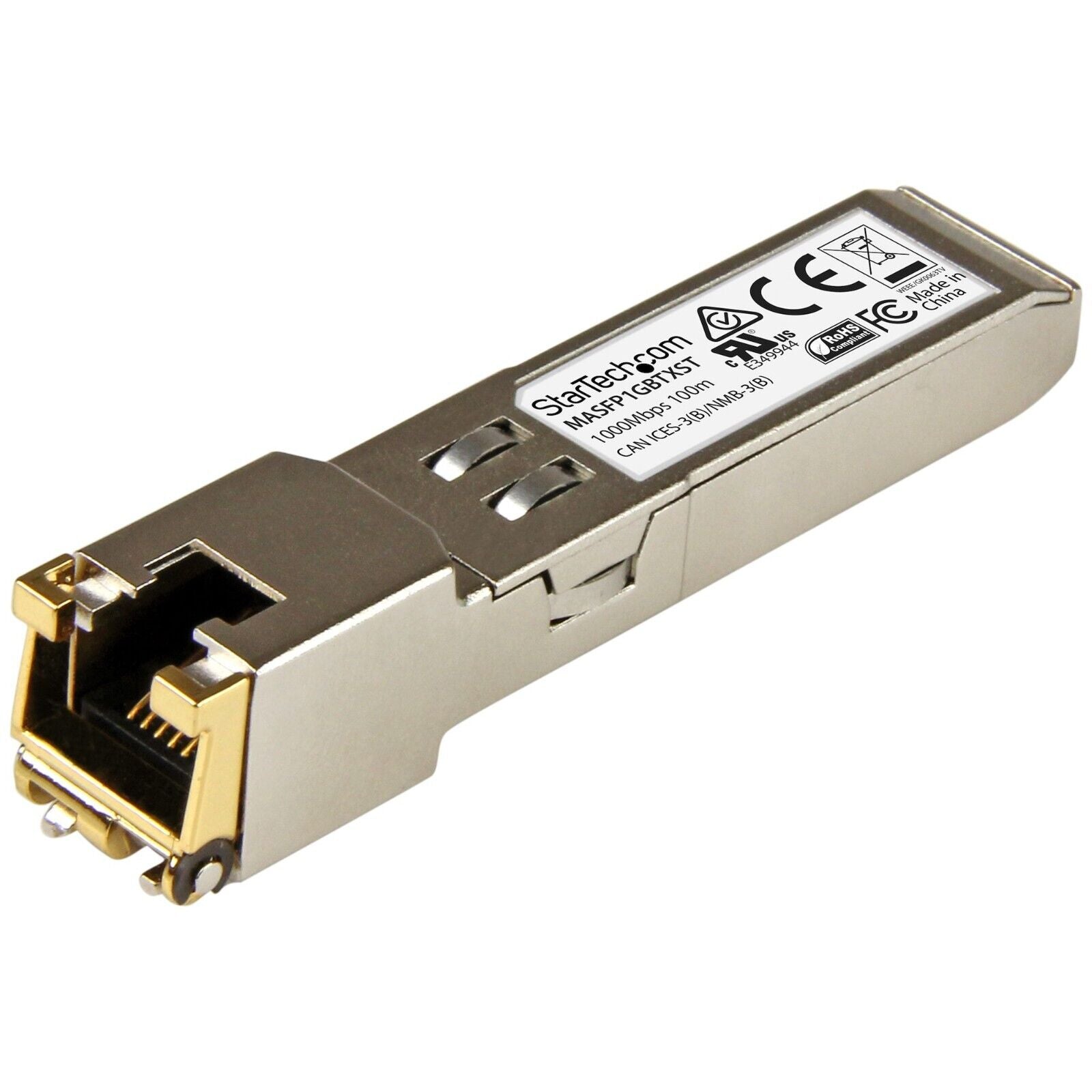 StarTech MASFP1GBTXST MA-SFP-1GB-TX Cisco Meraki Comp SFP 1000B-T to RJ45 Transc