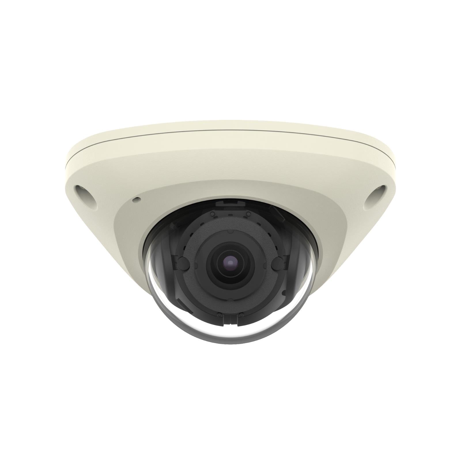 Hanwha XNV-6012 X-Series 2MP Outdoor Vandal Dome Camera, 2.4mm Fixed Lens, Ivory