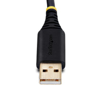 StarTech 2P1FFC-USB-SERIAL 2Ft 2-Port USB to DB9 RS232 Serial Rugged Cable FTDI