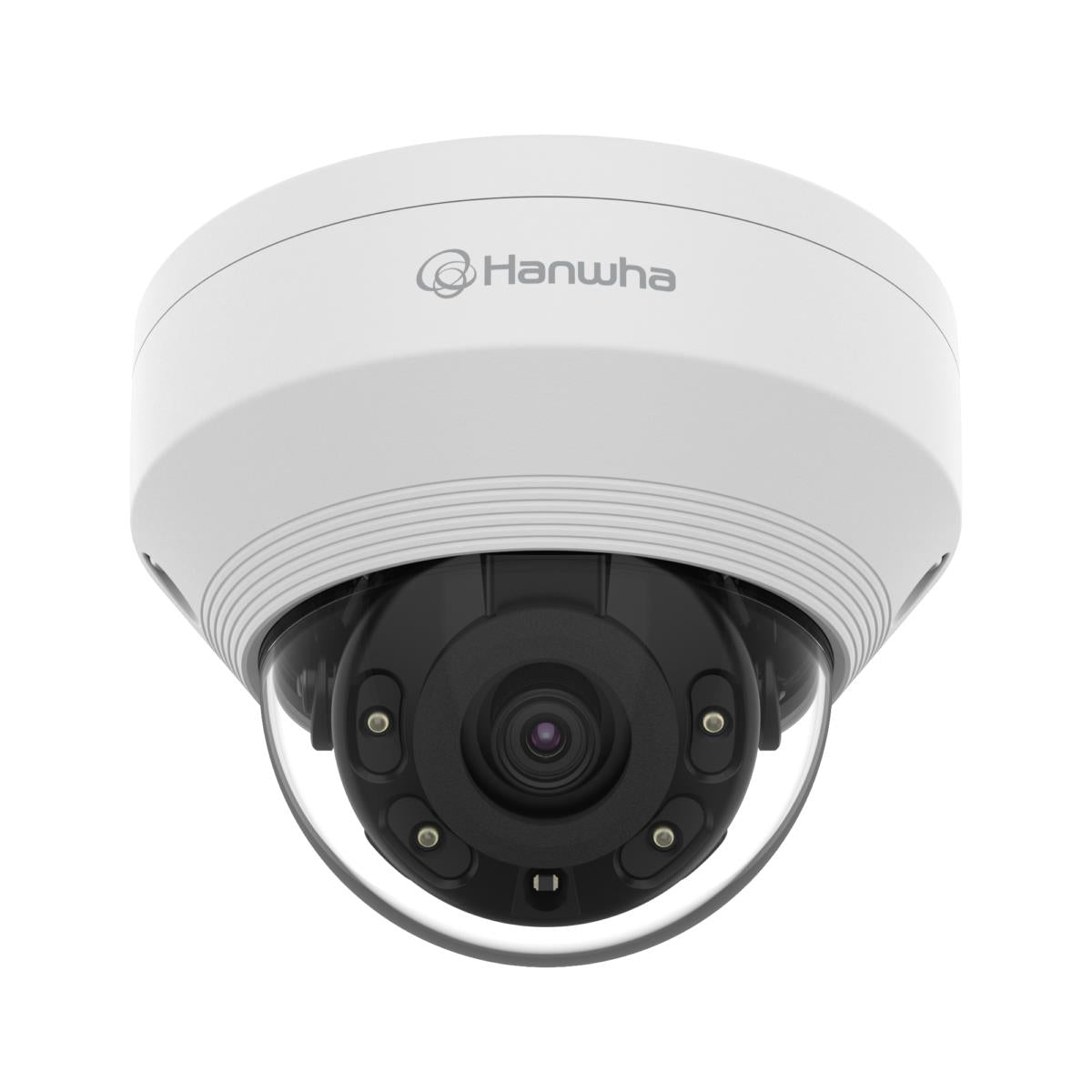 Hanwha QNV-6012R Q-Series 2MP IR Vandal Dome Camera, 2.8mm Fixed Lens, White