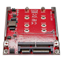 StarTech S322M225R Dual M.2 Drive to SATA Adapter for 2.5" RAID w Mount Screws