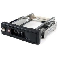 StarTech HSB100SATBK 5.25" Trayless Hot Swap Mobile Rack for 3.5" Hard Drive