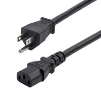 StarTech 271B-6800-POWER-CORD 8Ft Computer AC Power Cord 5-15P to C13 Black