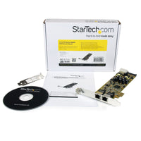 StarTech ST2000PEXPSE 2 Port Gigabit Ethernet RJ45 PCIe x1 LowPro Card + PoE PSE