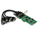 StarTech PEX4S232485 4 Port Serial 2x RS232 2x RS422/485 Combo PCIe Card w Cable