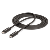 StarTech A40G2MB-TB4-CABLE 6Ft 2m Thunderbolt 4 Cable Certified TB4/USB4 Compat