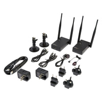 StarTech ST121WHDLR Wireless HDMI Extender Transmitter Receiver up to 656 Ft BLK